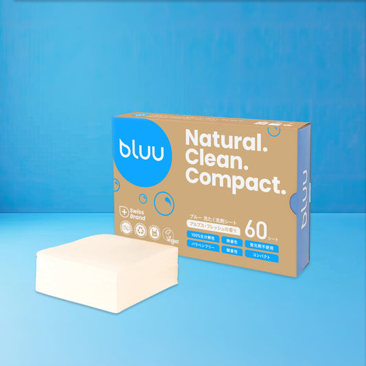 bluu 洗たく洗剤シート 60枚入り