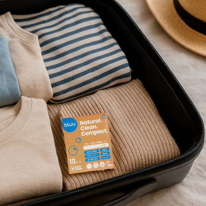 ブルー 洗たく洗剤シート 10枚入り